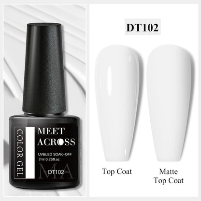 7ml Super Top Coat Gel Nail Base Gel Matte Top Coat Semi-Permanent
