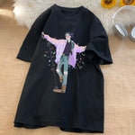 Men's Harajuku Streetwear Clown Print T-shirt