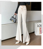 Spring Summer Fashion High Waist Flare Pants for Women