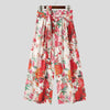Men's Floral Wide Leg High Waist Streetwear Pants S-5XL