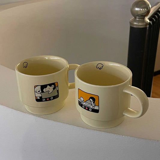 Vintage Cartoon-Hundebecher