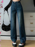 High Waist Loose Pants Y2k 2000s Wide Leg Jeans Retro