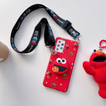 Cartoon-Crossbody-Lanyard-Riemen-Telefonhalter-Hülle für Xiaomi Redmi Note