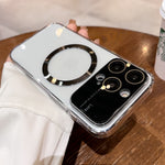 Magsafe Logo Hole Case for iPhone Magnetic Wireless Charger Transparent