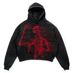 Harajuku Grunge 3 Hände Hoodie für Männer