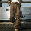 Mens Big Pocket Cargo Pants Wide Leg Baggy Workwear Hip Hop Style