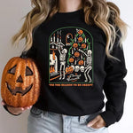 Tis The Season To Be Creepy Halloween Sweatshirt Funny Halloween Sweatshirts