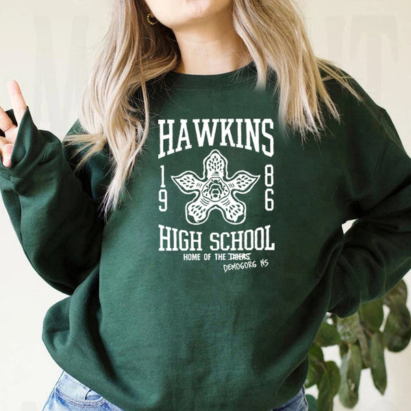 Eleven’s Hawkins School Demogorgon Sweatshirt Stranger Hoodie