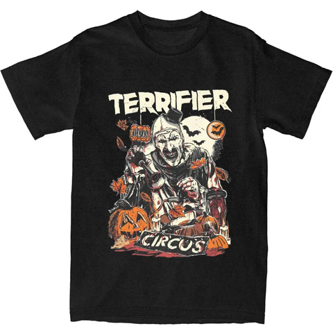 Terrifier T Shirt Summer Halloween Aesthetic T Shirts Cotton Trendy Cool