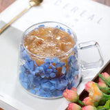 Glass Mug with Dried Flowers