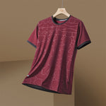 Quick Dry Sport Gym T Shirt Men Casual Print Plus OverSize Top Tees