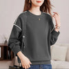Pure Cotton Hoodie Women Oversized Long Sleeve Pullover Casual