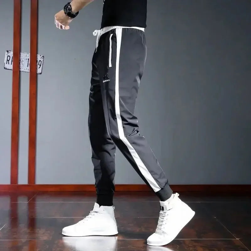 Men's Quick Dry Skinny Trousers Stylish Summer Fashion Pants