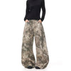 Women Y2K Camo Cargo Jeans Oversized Baggy Embroidered Denim