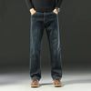 Blue Gray Jeans Men Straight Leg Stretch Business Casual Fit 40 42