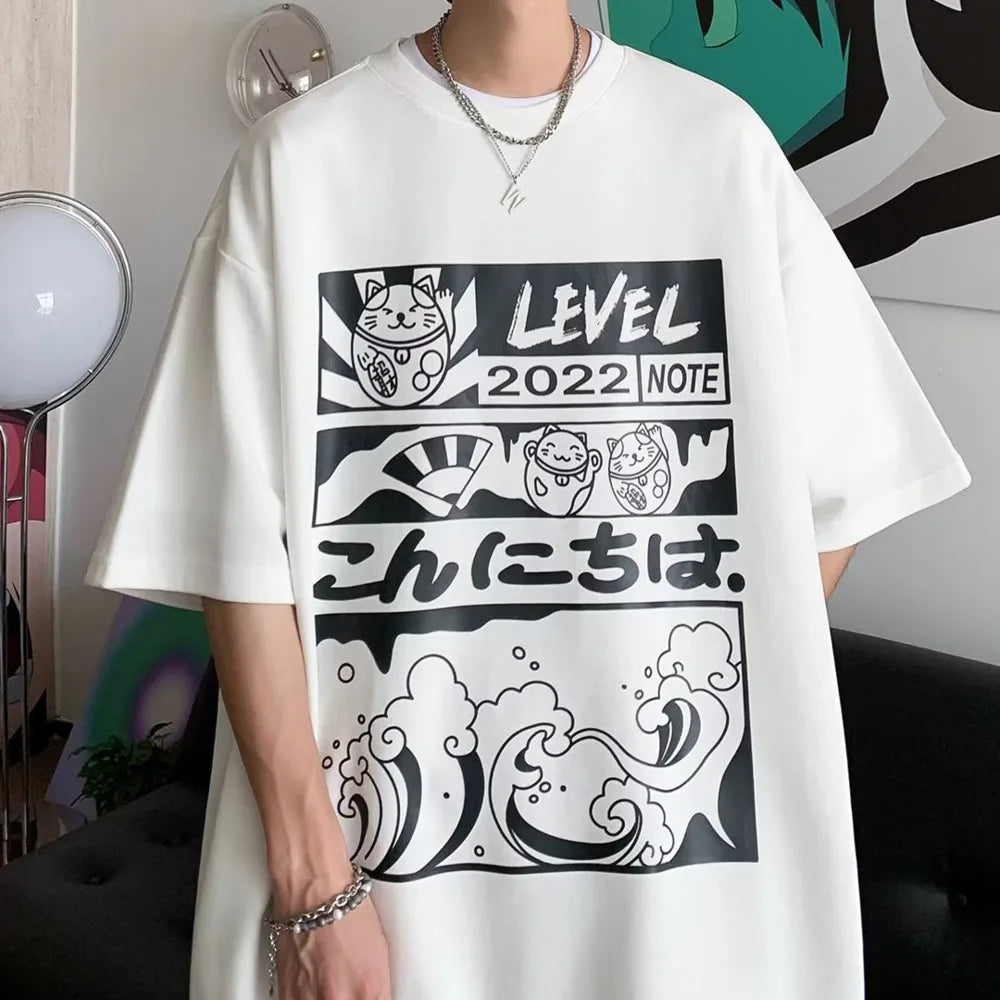 T-shirt Anime Y2k Tops Streetwear Harajuku