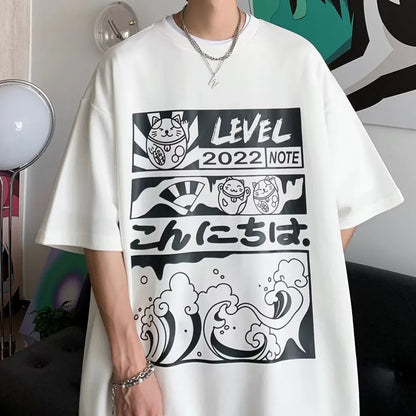 T-shirt Anime Y2k Tops Streetwear Harajuku