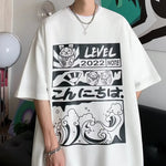 T-Shirt Anime Y2k Tops Streetwear Harajuku