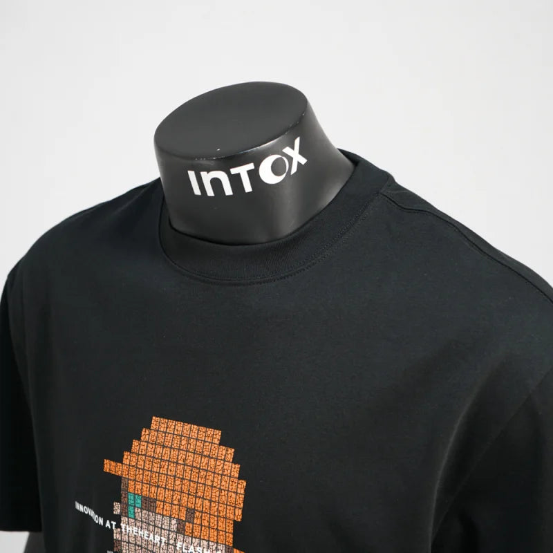 2025 New Trend Men’s Creative Printed Summer T-Shirt Loose Round Neck