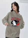 Velvet Thickened Loose Casual Hoody Retro Trendy