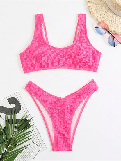 Bikini mit hoher Taille, Damen-Bademode, Bikini-Set, Badeanzüge