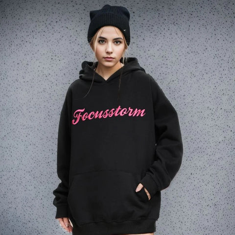 Women Streetwear Loose Hip Hop Cotton Hoodie Pullover