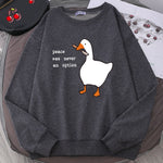 Trendy Goose Print Sweatshirts Embrace Your Unique Fashion Statement