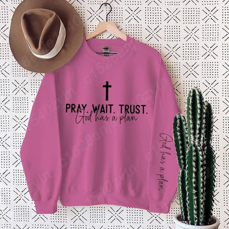 Uplifting Christian Quote Crewneck Sweatshirt Long Sleeve