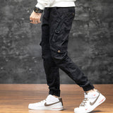 Neue Herren-Cargohose, stilvolle Seitentaschen und Jogger-Streetwear