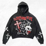 Hoodies American Goth Streetwear