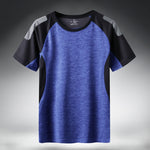 Quick Dry Sport T Shirt Men Short Sleeves Summer Casual Cotton Plus