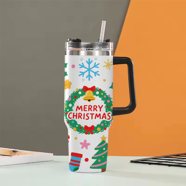 40oz Aesthetic Insulated Tumbler Halloween Christmas Gift 2026