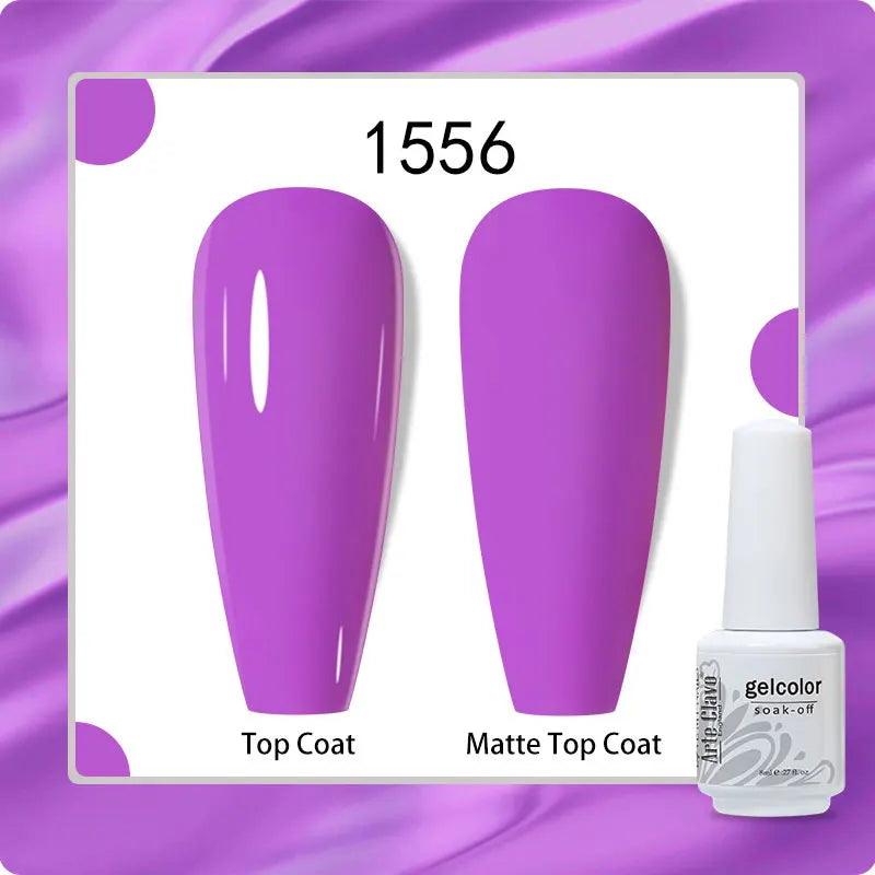 8ml Pure Color Gel Nail Polish Nail Art Manicure Semi Permanent