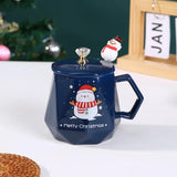 400ml Cartoon Santa Claus Elk Ceramic Mug