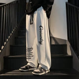 Koreanische Streetwear-Cargohose mit Band: Lässiger Hip-Hop-Stil