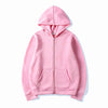 Oversized Zip Up Hoodie Women Warm Fleece Solid Fall Streetwear