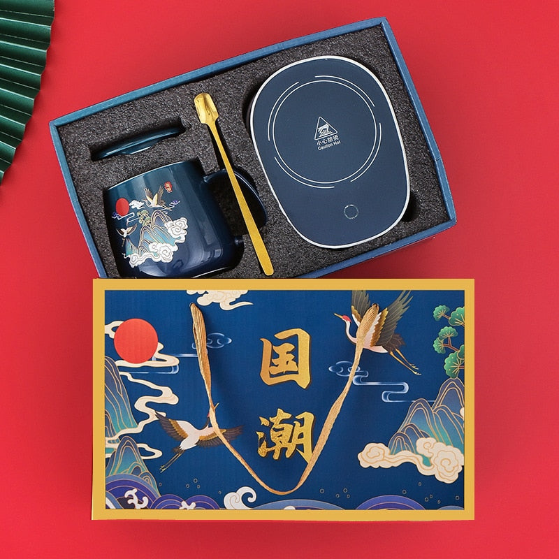 Mugs With Lid Coffee Cup Usb Coaster Warmer Pad Constant