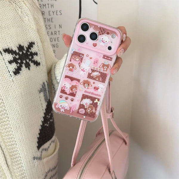 Cute Cartoon Dessert Rabbit Phone Case for iPhone 17 Pro 15 14 16