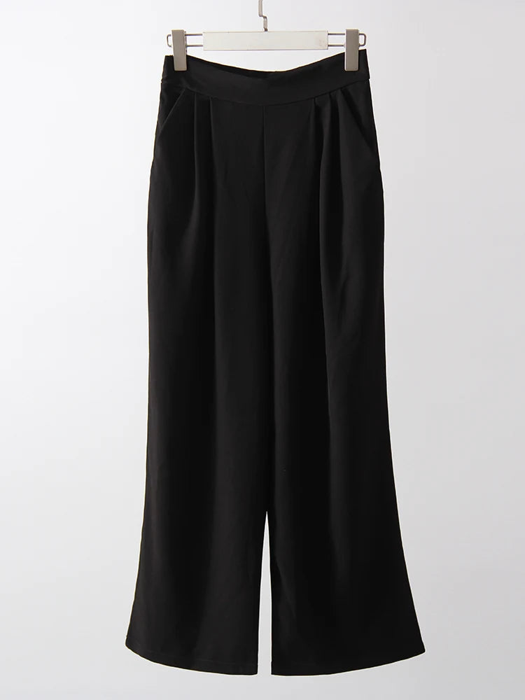 Women's High Waist Wide Leg Suit Pants Summer