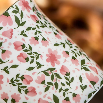 Rustic Flower Mug Lightweight Coffee Cup