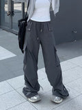 Y2k Cargo Pants Streetwear Straight Trousers With Multiple