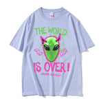 MGK "The World Is Over" Oversized Hip Hop Streetwear T-Shirt for Men