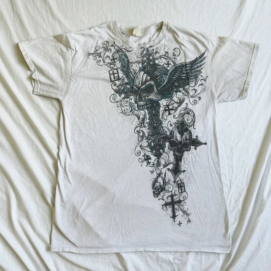 Damen Y2k T-Shirt Vintage