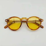 Vintage Round Acetate Sunglasses