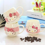 Niedliche Doraemon Hello Kitty Tasse, Keramiktasse, fetter Bauchbecher, Liebhaberbecher, kreative Cartoon-Birne