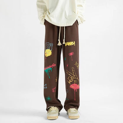 Hip Hop Streetwear Wide-leg Men Pant