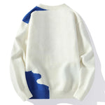 Patchwork Sweater Hip-Hop Warm Streetwear