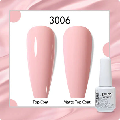 8ml Pure Color Gel Nail Polish Nail Art Manicure Semi Permanent