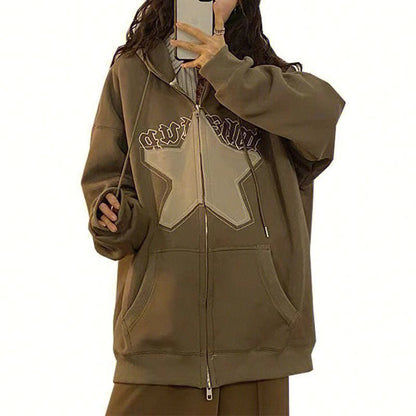 Sweatshirt Hoody cardigan jacket oversized Hoodies Women zipper coats korean