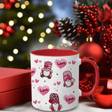 11oz Ceramic Coffee Mugs with Handle Valentine